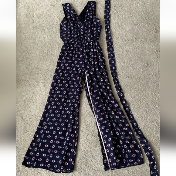 Knapp studio blue Jumpsuit Sz M - Picture 1 of 10